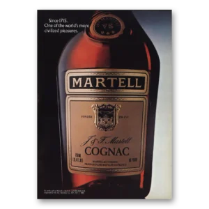 1983 Martell Cognac Print Ad | Civilized Pleasures