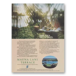 1983 Mauna Lani Resort Print Ad | Dream Waits