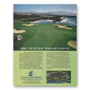 1983 Mauna Lani Resort Print Ad | Distractions Majestic