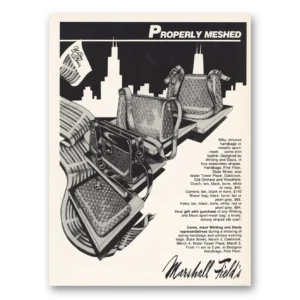 1983 Whiting and Davis Handbags Print Ad | Properly Meshed