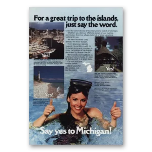 1983 Michigan Print Ad | Mackinac Manitou