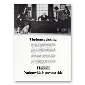 1983 Nationwide Insurance Print Ad | House Closing