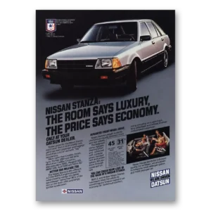 1983 Nissan Stanza Print Ad | Stanza Room