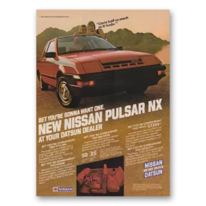 1983 Nissan Pulsar Print Ad | Half As Much