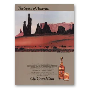 1983 Old Grand-Dad Bourbon Whiskey Print Ad | Thomas Ives