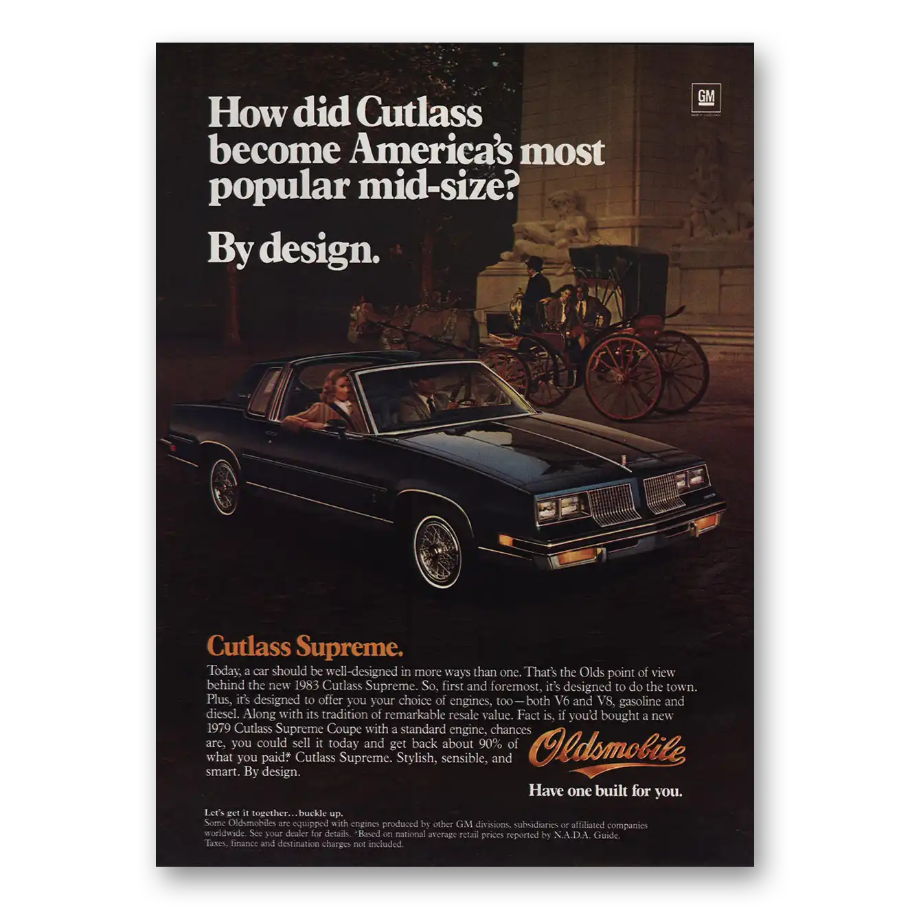 1983 Oldsmobile Cutlass Print Ad | Design