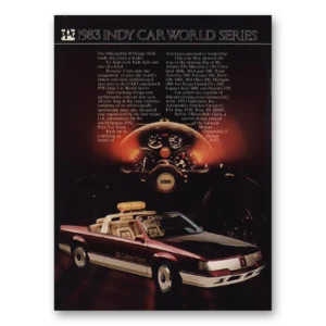 1983 Oldsmobile Cutlass Ciera Print Ad | Indy Car