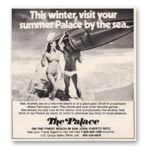1983 The Palace Puerto Rico Print Ad | Palace Sea