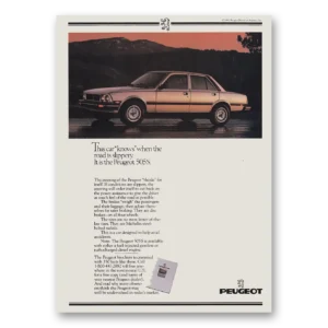 1983 Peugeot 505 Print Ad | Car Knows