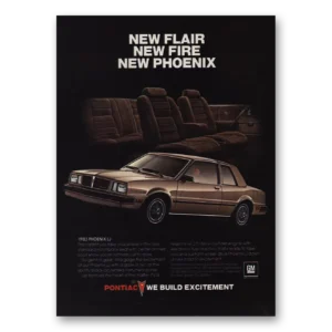 1983 Pontiac Phoenix Print Ad | Lj New Flair
