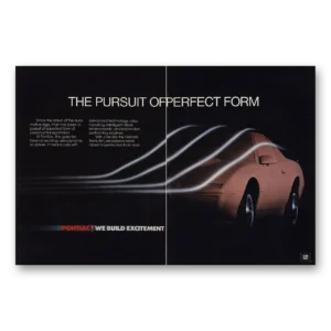 1982 Pontiac Print Ad | Perfect Form
