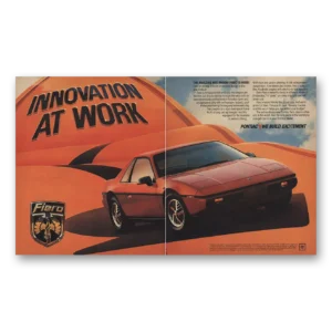 1983 Pontiac Fiero Print Ad | Innovaton At Work