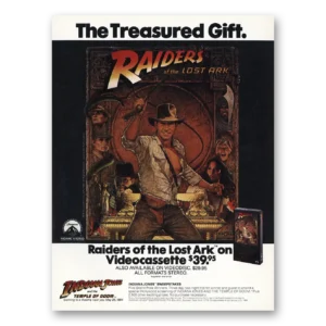 1983 Raiders of the Lost Ark Movie Promo Print Ad | Treasured Gift