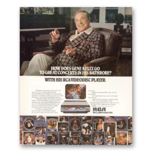 1983 RCA Videodisc Print Ad | Gene Kelly