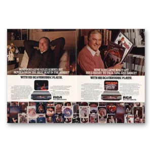1983 RCA Videodisc Print Ad | Gene Kelly