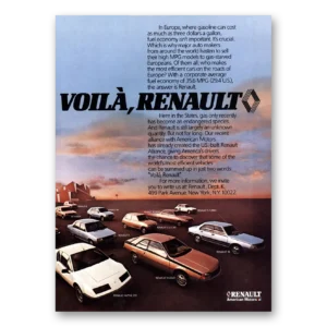 1982 Renault Print Ad | Voila