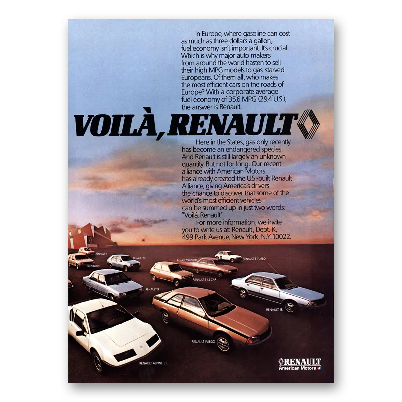 1982 Renault Print Ad | Voila