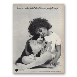 1983 Ruth Scharf Fashion Print Ad | Feel Purrfect