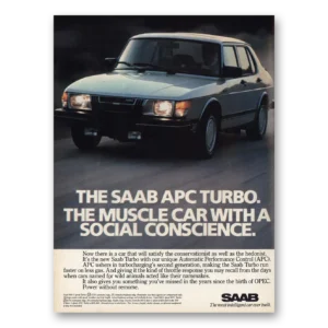 1983 Saab Print Ad | Social Conscience
