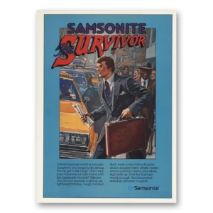 1983 Samsonite Luggage Print Ad | Luggage Survivor