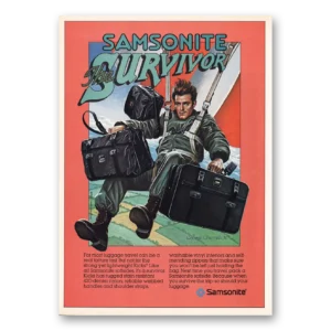 1983 Samsonite Luggage Print Ad | Kicks Luggage