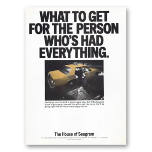 1983 Seagrams VO Whisky Print Ad | Had Everything