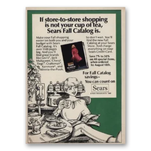 1983 Sears Fall Catalog Print Ad | Not Your Cup Tea