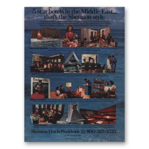 1983 Sheraton Hotels Middle East Print Ad | Hotels Middle East