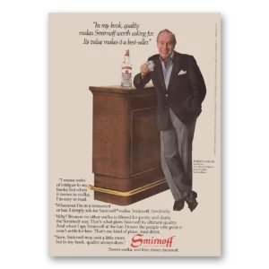 1983 Smirnoff Vodka Print Ad | Robert Ludlum