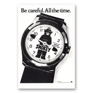1983 Smokey the Bear Print Ad | Be Careful