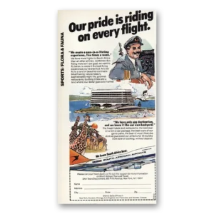 1983 South African Airways Print Ad | Pride Riding