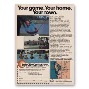 1983 Sun City Center Florida Print Ad | Home Town