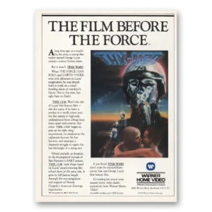 1983 THX1138 Promo Print Ad | George Lucas
