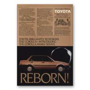 1983 Toyota Corolla Print Ad | Reborn