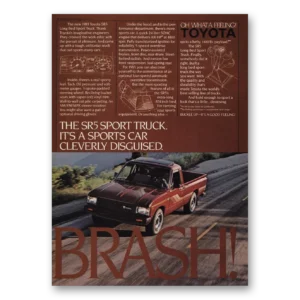 1983 Toyota SR5 Sport Truck Print Ad | Cleverly Disguised