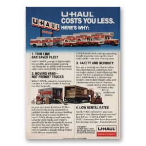 1983 Uhaul Print Ad | Trim Line