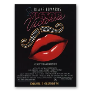 1983 Victor Victoria Movie Promo Print Ad | Blake Edwards