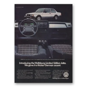 1983 Volkswagen Jetta Print Ad | Wolfsburg