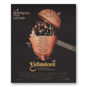 1983 Yellowbeard Promo Print Ad | Shipload Of Laughs