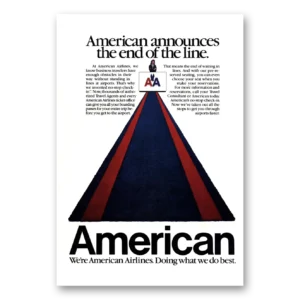 1984 American Airlines Print Ad | No Stop Check In