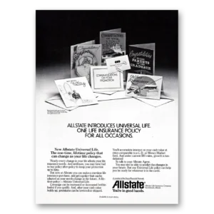1984 Allstate Insurance Print Ad | Universal Life