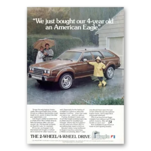 1983 AMC Eagle Print Ad | 4 Year Old