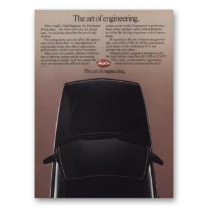 1984 Audi Print Ad | Art Engineering