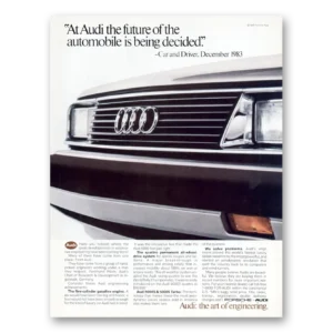 1984 Audi Print Ad | Future Automobile