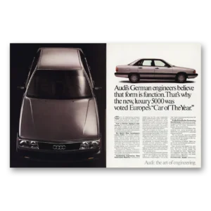 1984 Audi 5000 Print Ad | German Engineers