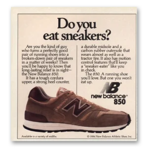 1984 New Balance Shoes Print Ad | Do You Eat Sneakers