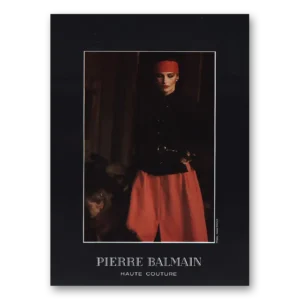 1984 Pierre Balmain Print Ad | Haute Couture