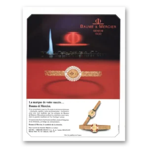 1984 Baume & Mercier Watches Print Ad | La Marque