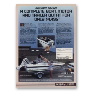 1984 Bayliner Capri Boats Print Ad | Bowrider