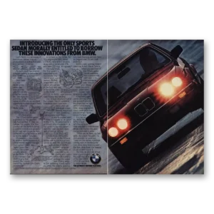 1984 BMW 3 Series Print Ad | Morally Entitled